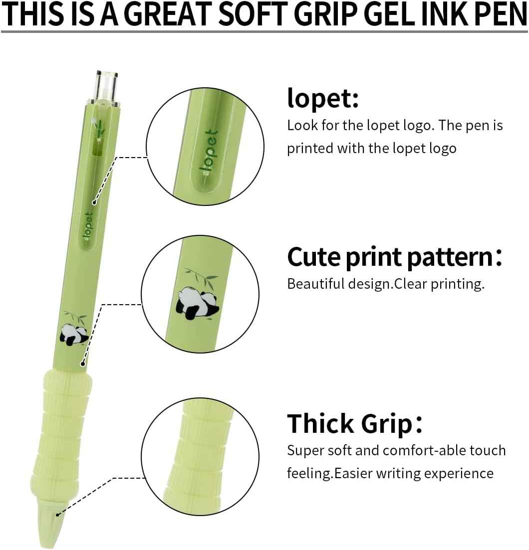 LOPET 8Pcs Mechanical Pencils 0.5mm HB Panda and Capybara
