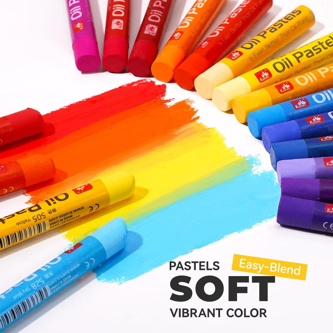 26/52 Oil Pastels for Artist - Soft Oil Crayons Art Set for Kids 52 pcs