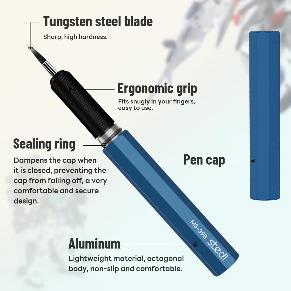 Stedi Model Scriber Chisel,Tungsten Steel Blades 0.15mm