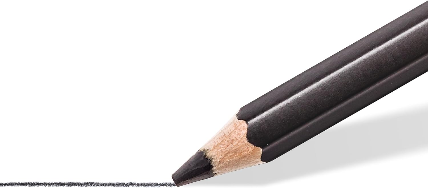 STAEDTLER Mars Lumograph Black Art Pencils,100B-HB,12 Pack