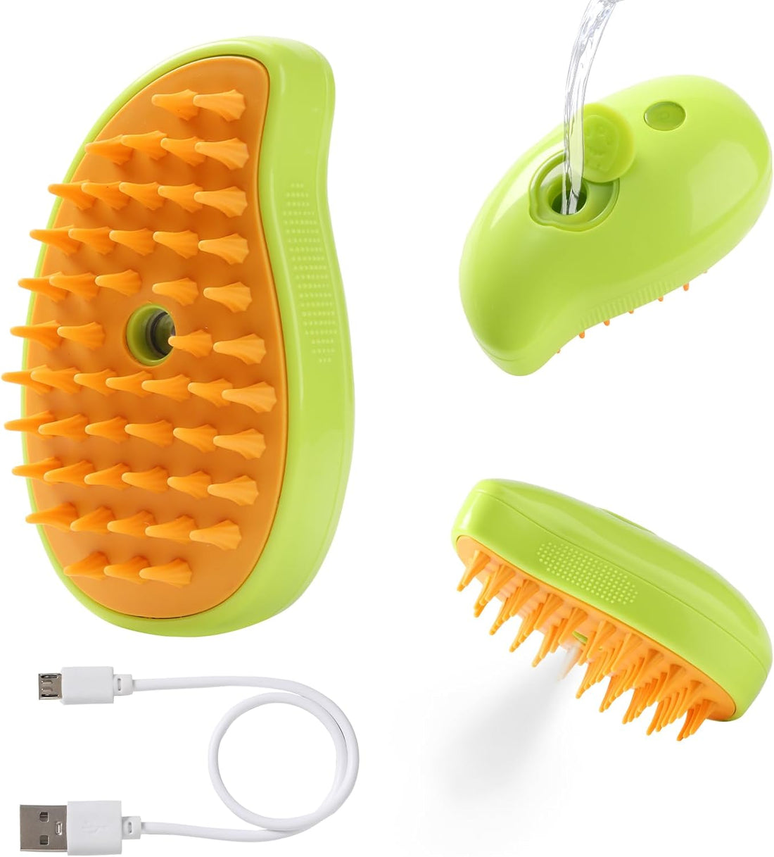 3 in 1 Cat Steam Brush Pet Hair Remover Misting Comb 2 Pack
