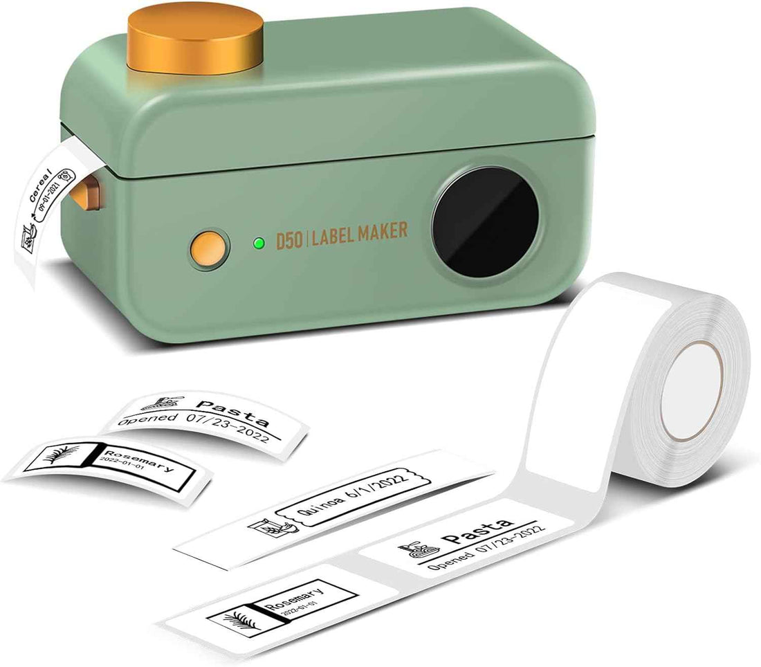 Phomemo D50 Large Thermal Label Maker Machine 16/20/24MM Width Green
