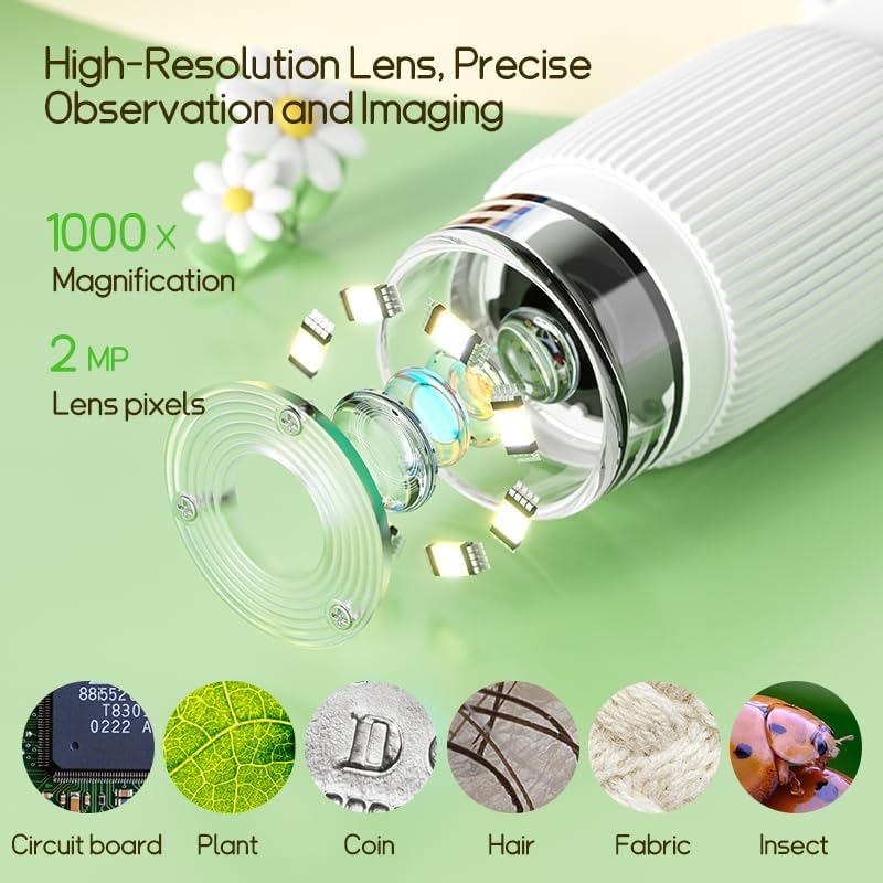 Portable Digital Microscope Camera for Kids