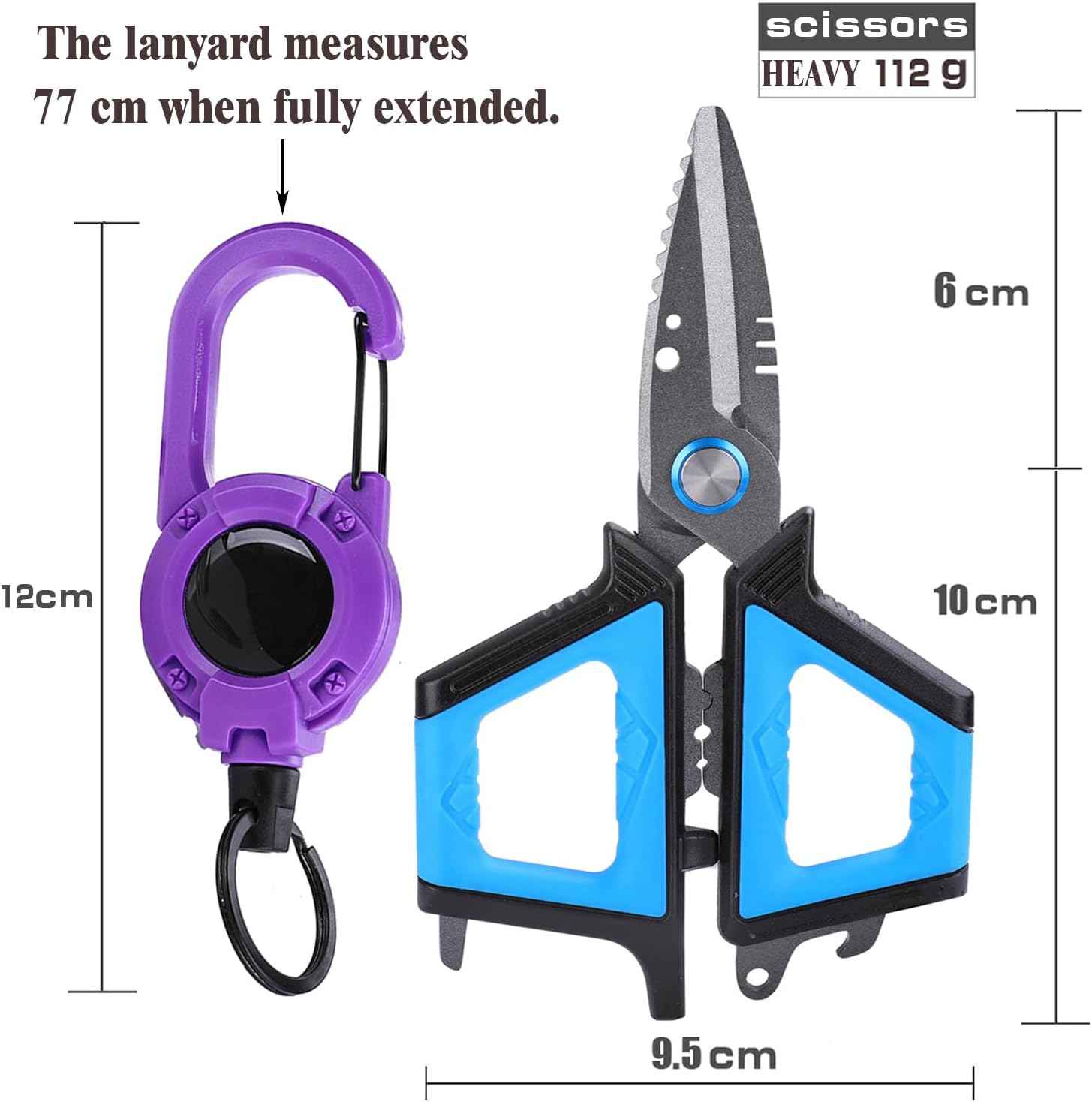 HUI TONG Professional Fishing Scissors With Bottle Opener