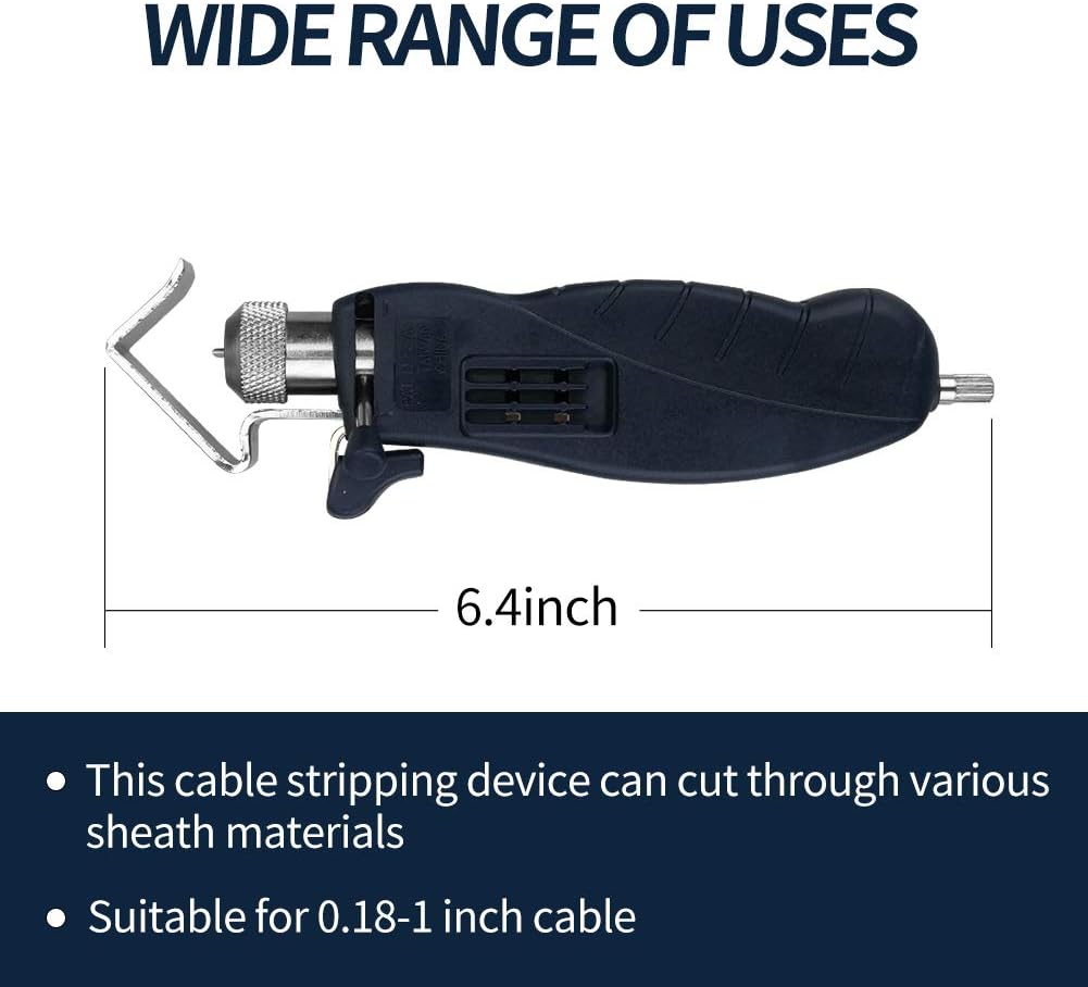 Stedi Round Cable Stripper with Adjustable Cutting Depth