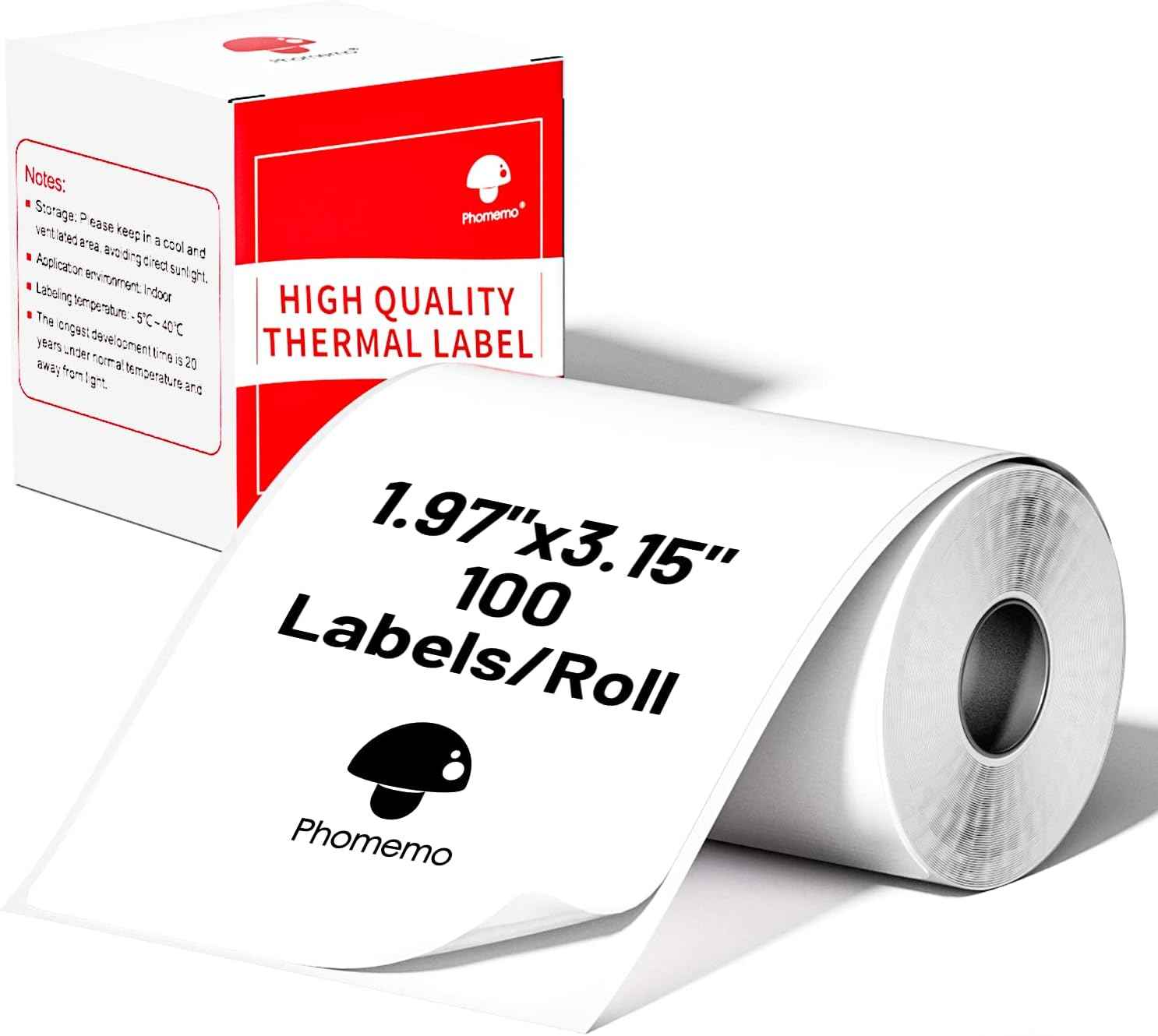 Phomemo Thermal Labels for M110/M221/M220/M120/M200,50x80mm