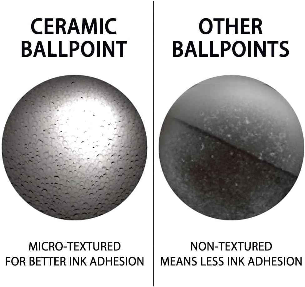 OHTO Ceramic Roller Pen Refills C-310,Black Ink,1.0mm,3-Pack