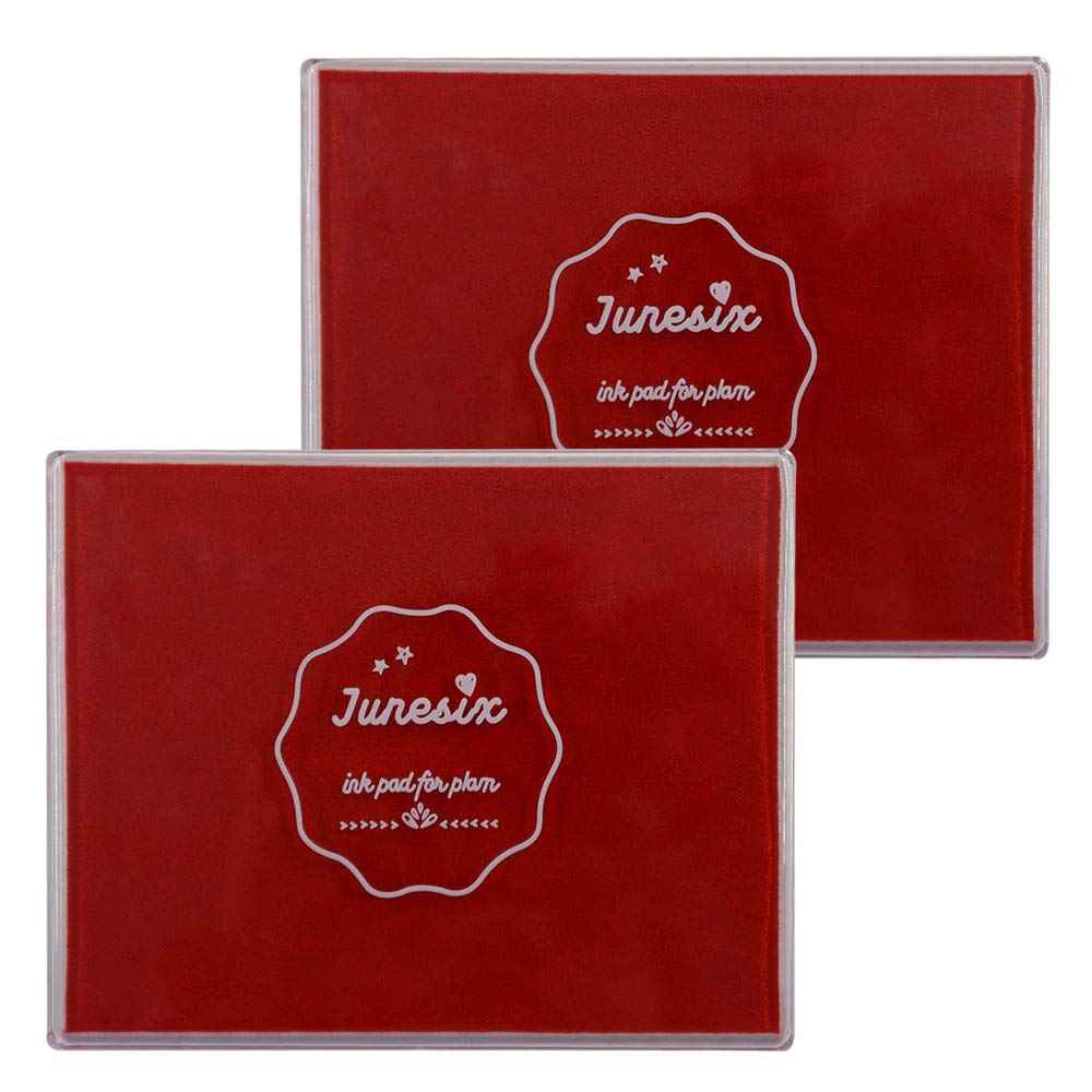 2pcs Large Size Craft Ink Stamp Pads 12x10cm Red