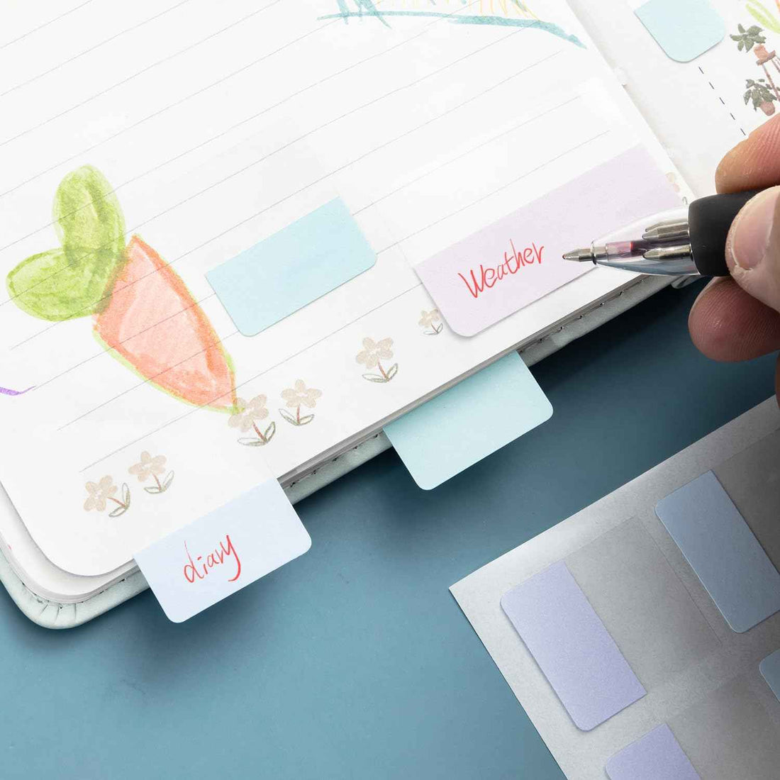5 Pack Sticky Notes Annotation Tabs 300pcs Index Labels,Morandi Color