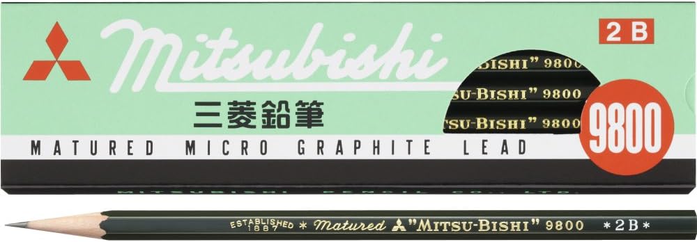 Mitsubishi Pencil 9800 - 3B-10B - 12 Pack