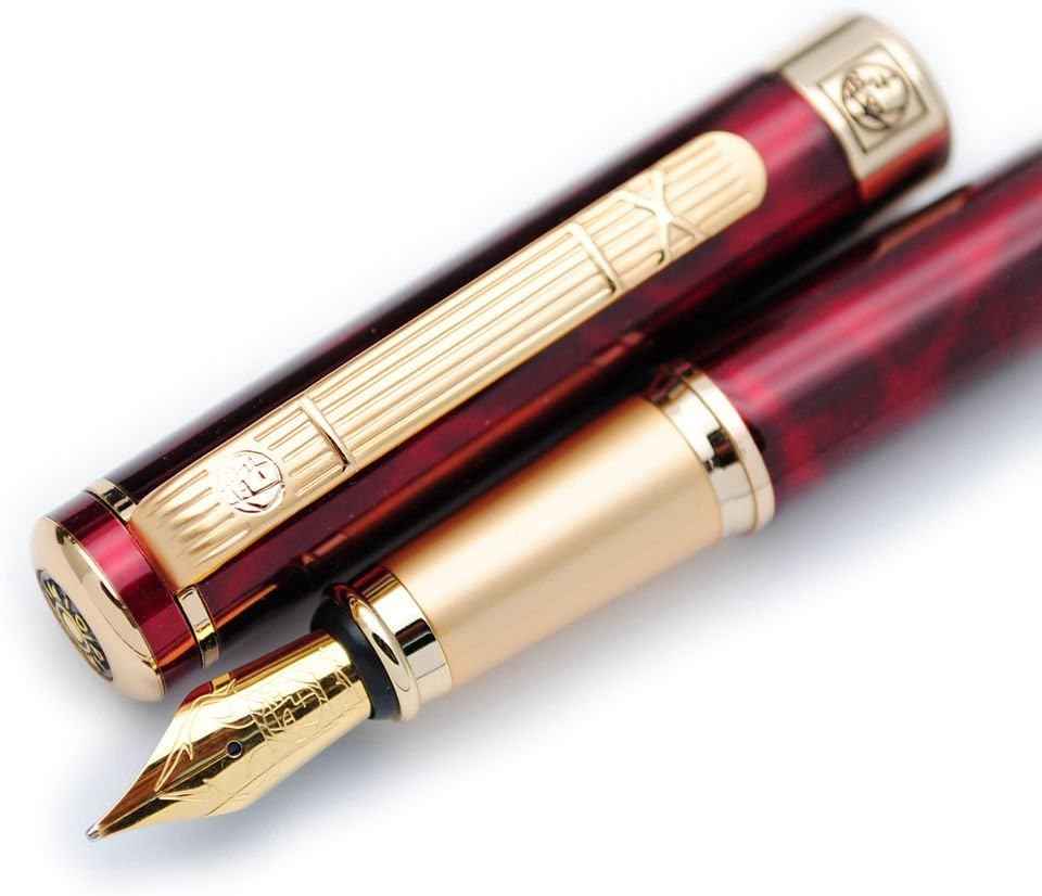 Pimio 902 Gentleman Collection Fountain Pen Original Box Carnelian
