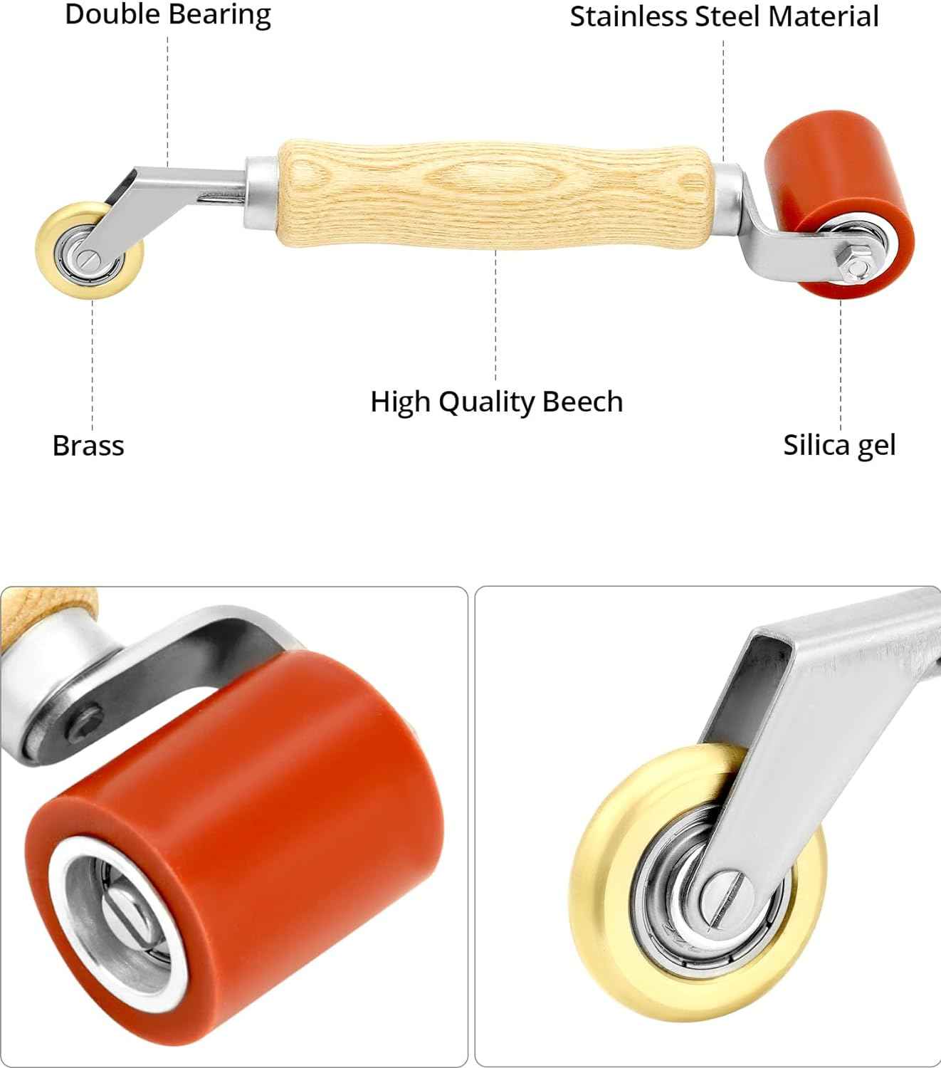 40mm Smoothing Seam Roller Tool for PVC/TPO/EPDM