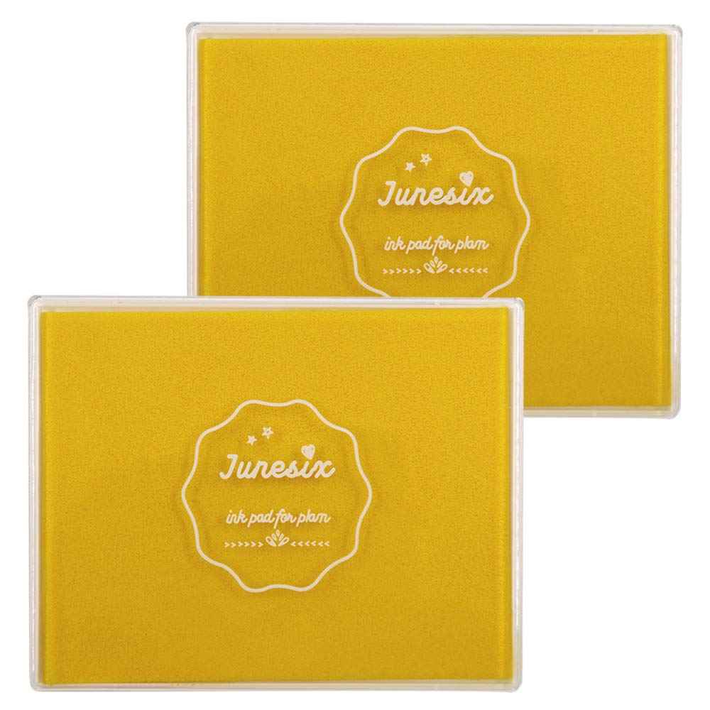 2pcs Large Size Craft Ink Stamp Pads 12x10cm Lemon Yellow