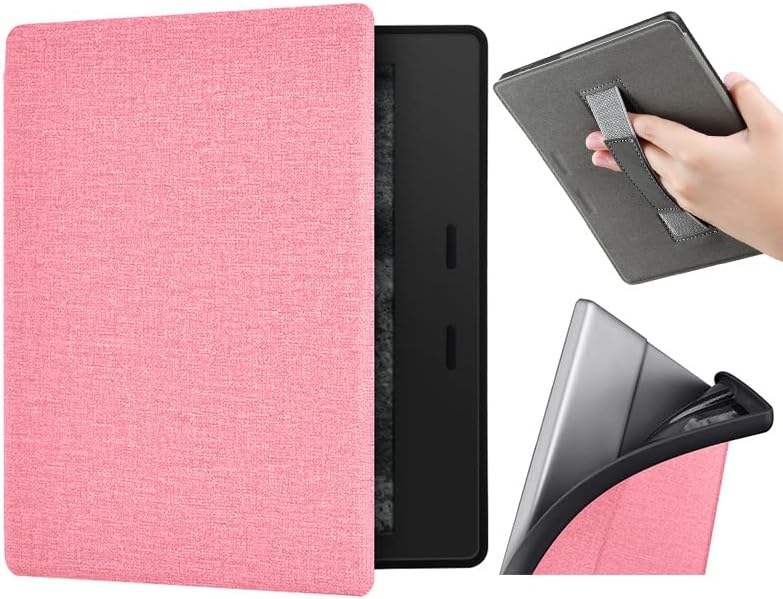 Case Cover for 7" Kindle Oasis with Hand Strap - 2019 Release Pink