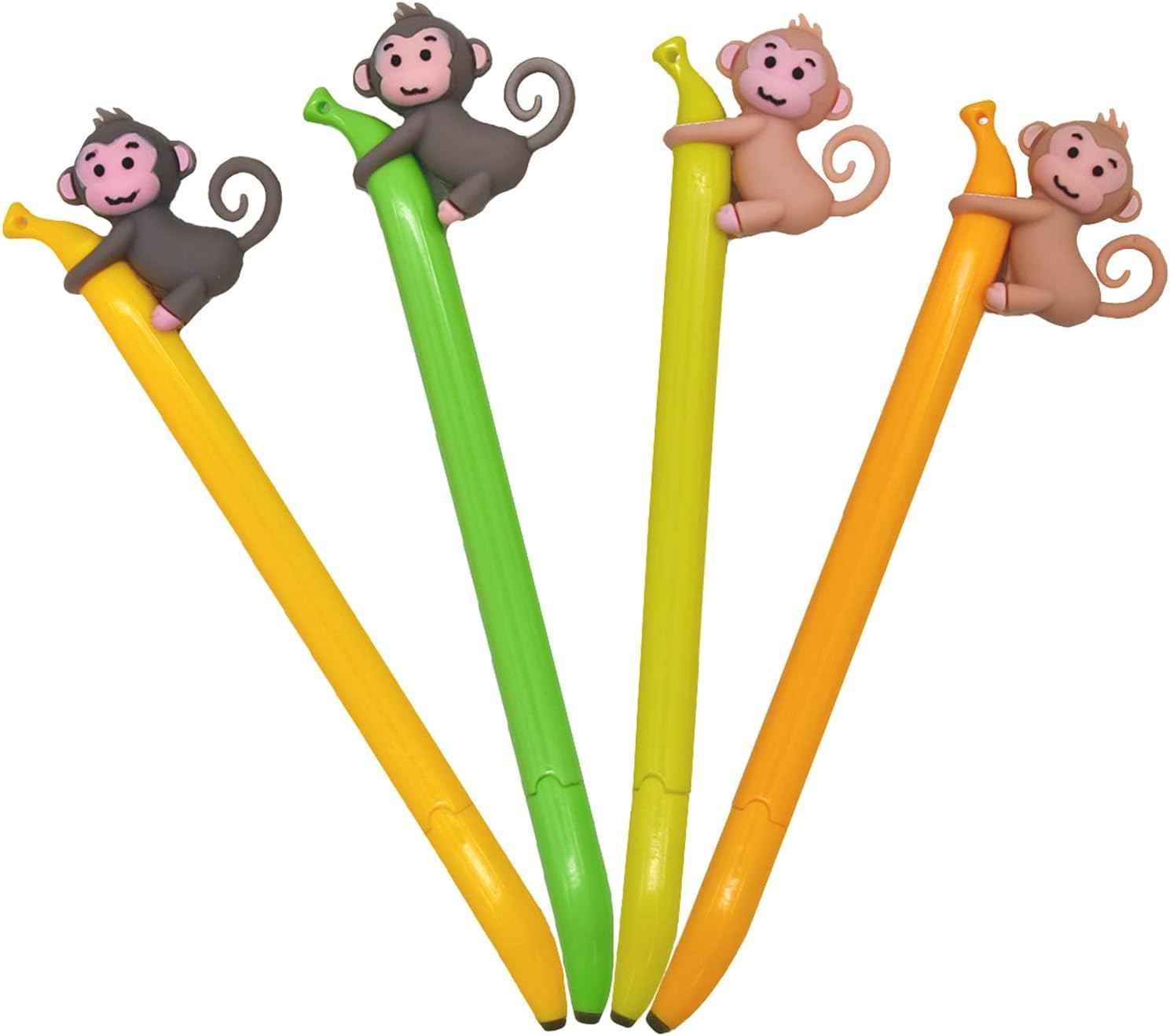 9PCS Cute Monkey Climbing Banana Gel Pens 0.5 mm For Kids School