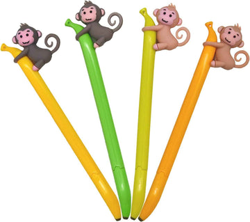 9PCS Cute Monkey Climbing Banana Gel Pens 0.5 mm For Kids School
