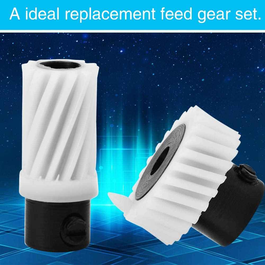 Replacement hook-drive gear set, 4 pcs: white plastic gear and black base pieces
