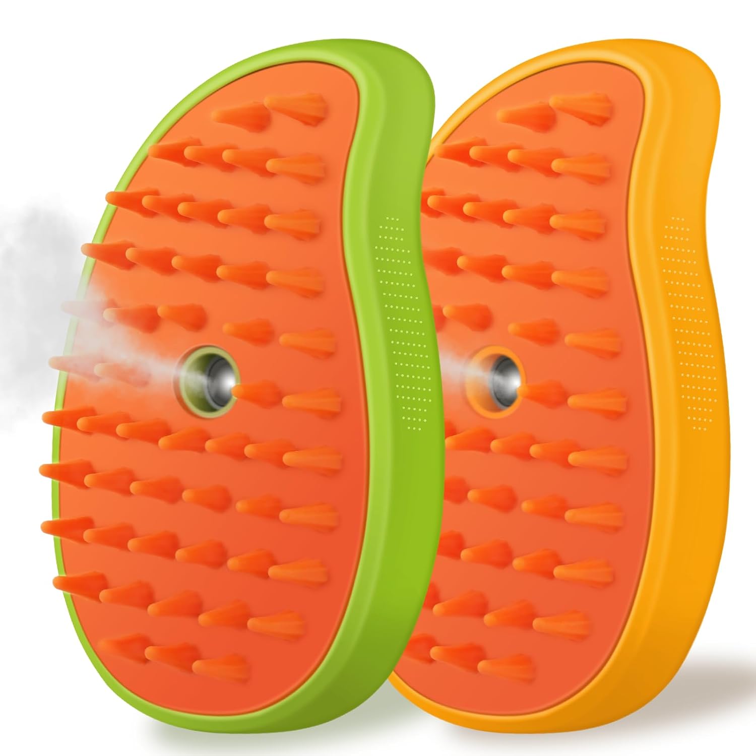 3 in 1 Cat Steam Brush Pet Hair Remover Misting Comb 2 Pack