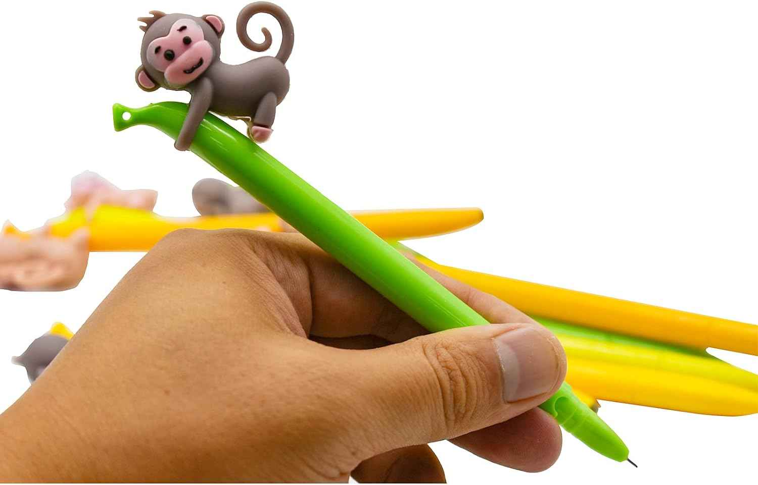 9PCS Cute Monkey Climbing Banana Gel Pens 0.5 mm For Kids School