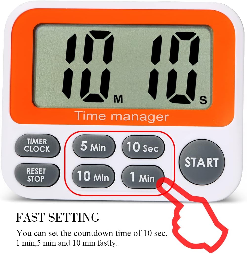 PURSUN PS-395 Digital Countdown Kitchen Timer for Gym Students