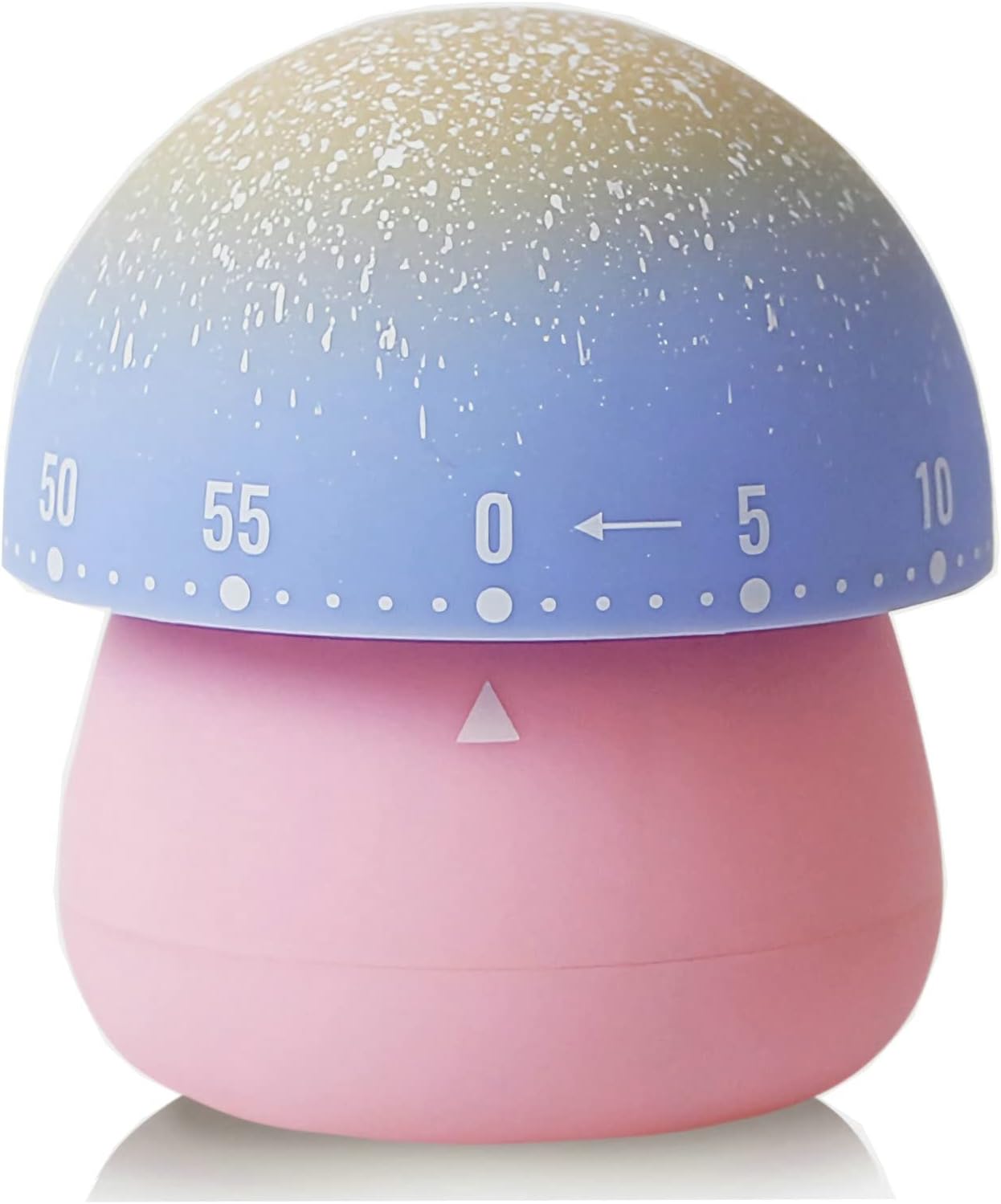 Cute Mushroom Mechanical Timer for Kids Pink Base