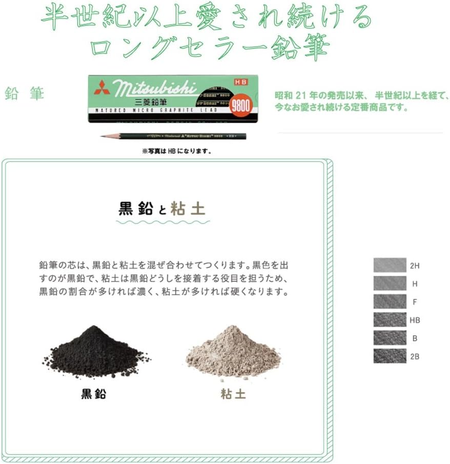 Uni Mitsubishi Pencil 9800 - F - 12 Pack