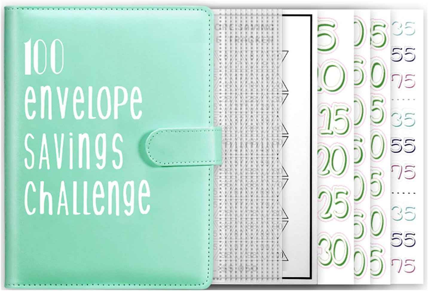 100 Day Challenge A5 Money Saving Budget Binder Green