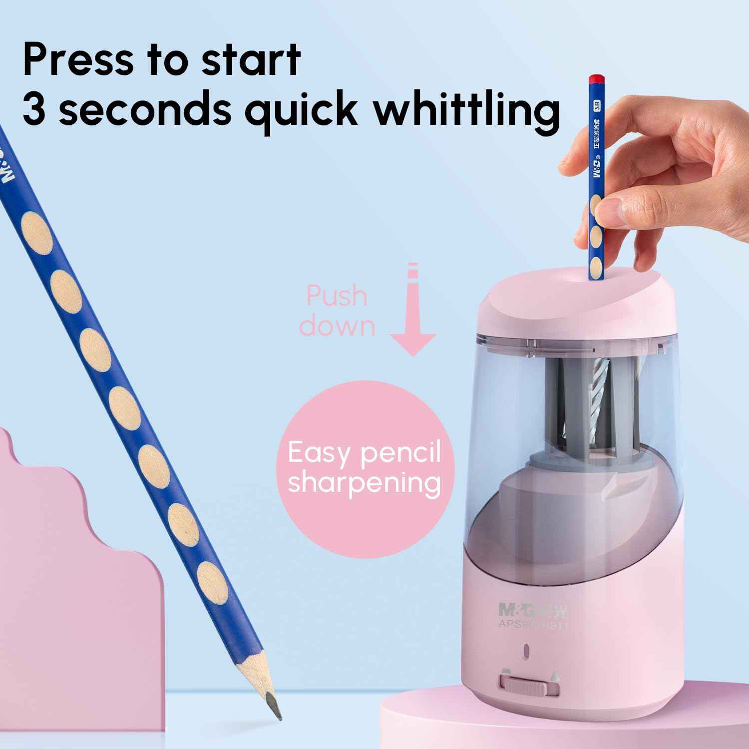 M&G Electric Pencil Sharpener USB Operated for 6-8mm Pencils
