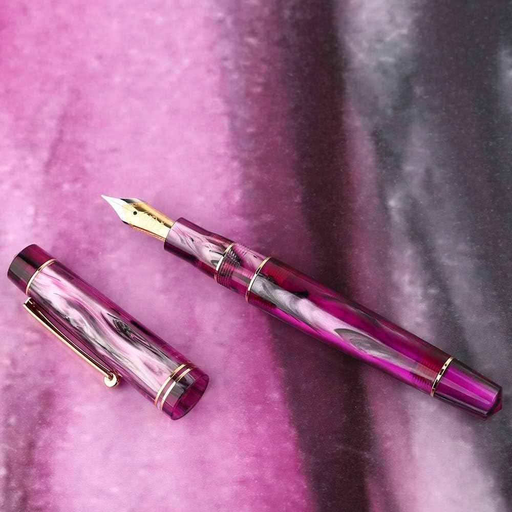 Majohn M800 Acrylic Fountain Pen,Germany Bock Fine Nib