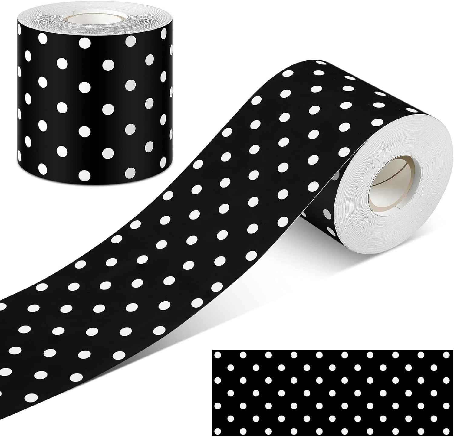 65 Feet Bulletin Board Dots Decorative Trim Borders White Dots