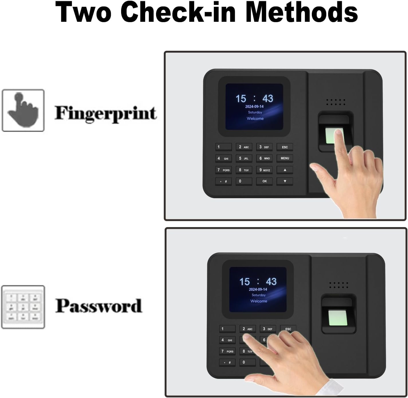 T700 Attendance Machine Time Clocks for Employees Small Business