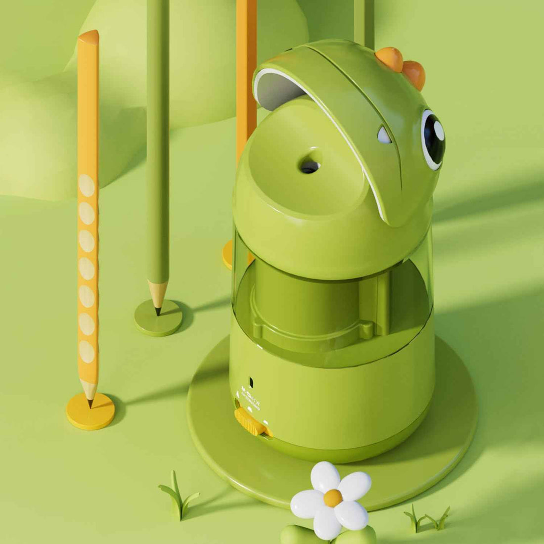 M&G Electric Pencil Sharpeners for Kids Green Dinosaur
