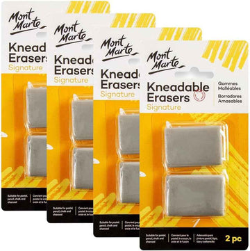 Mont Marte Kneadable Erasers Signature for Artists Drawing Sketching 4pack