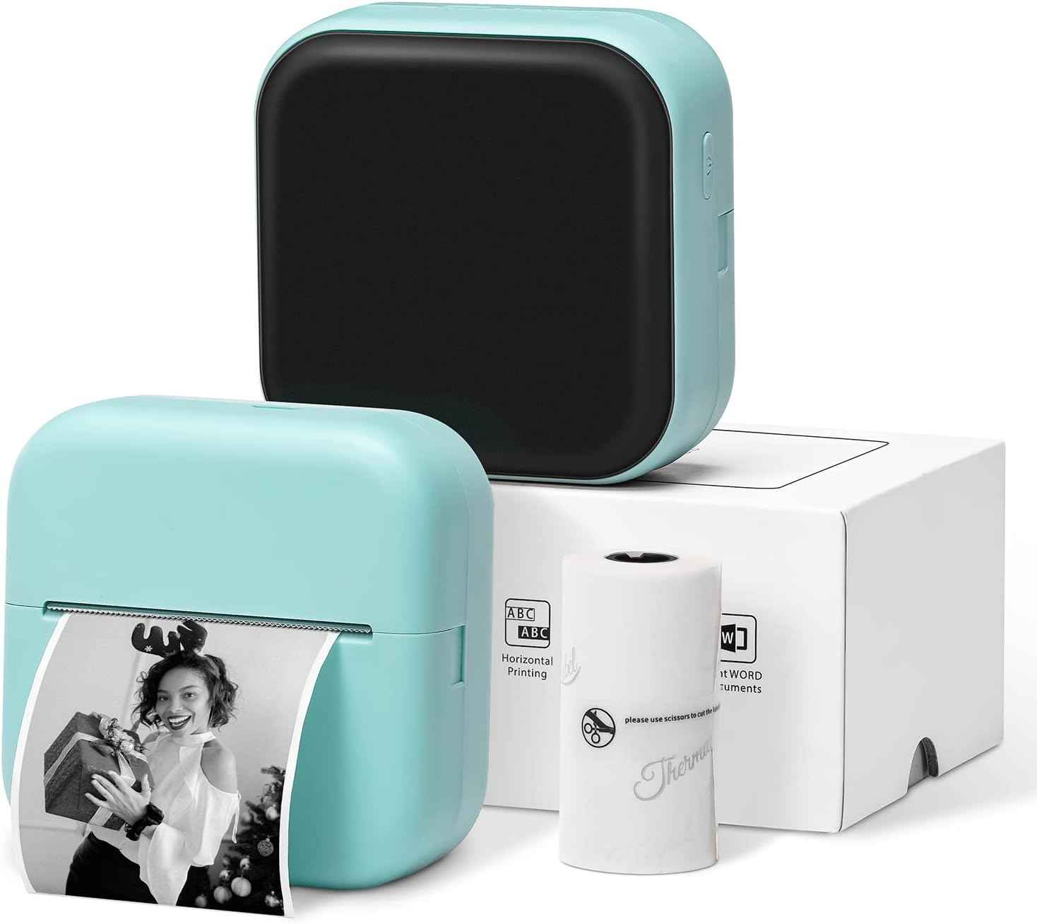 Phomemo M02X Mini Sticker Printer for Study,DIY Scrapbook,Photo Green