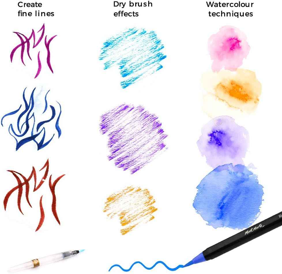 Mont Marte Premium 12 Watercolor Real Brush Pens