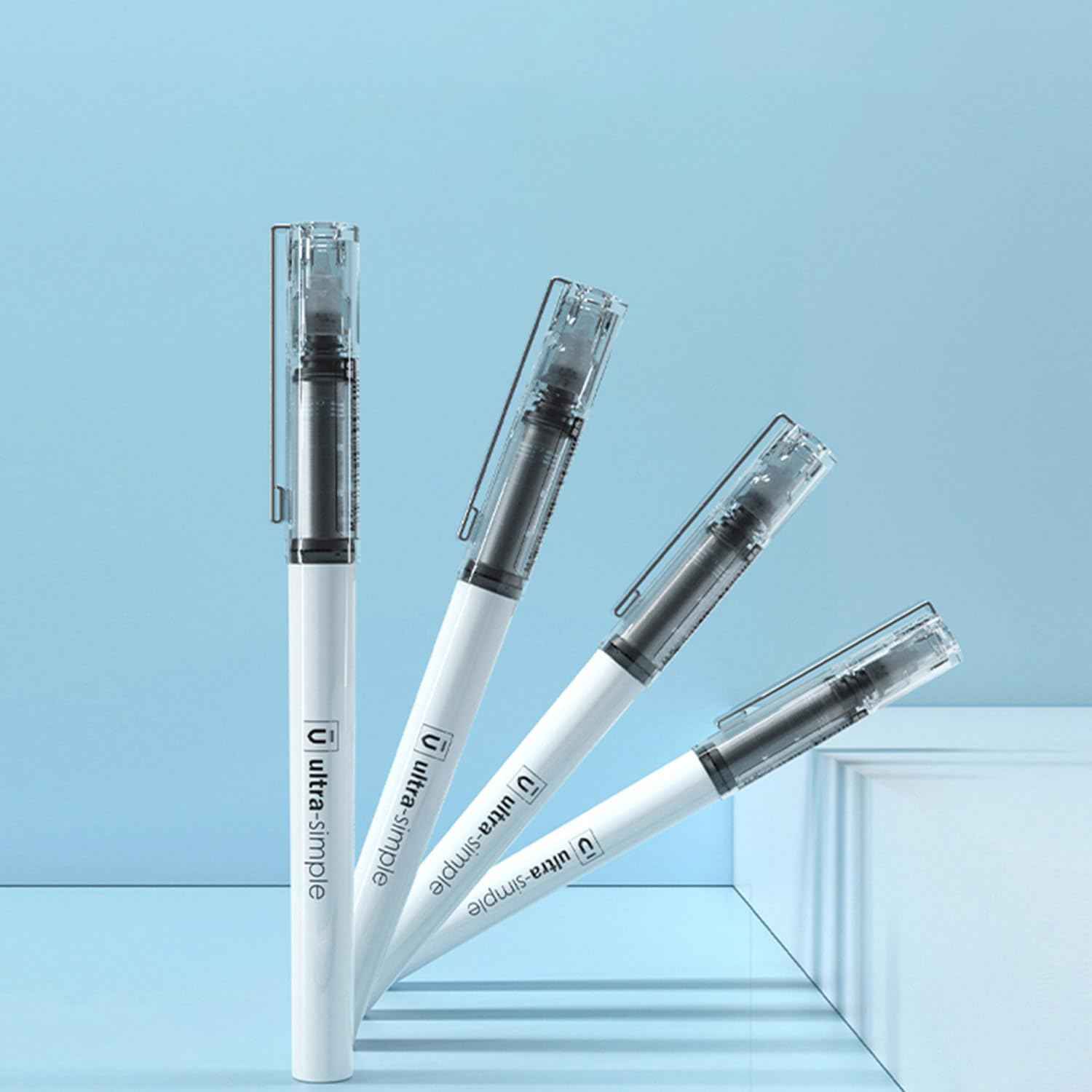 M&G 10Pcs Liquid Rollerball Pens 0.5mm Ultra Fine Point Black Ink Quick Dry