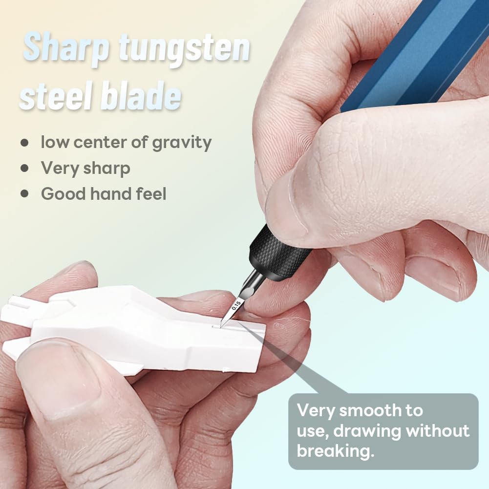 Stedi Model Scriber Chisel,Tungsten Steel Blades 0.15mm