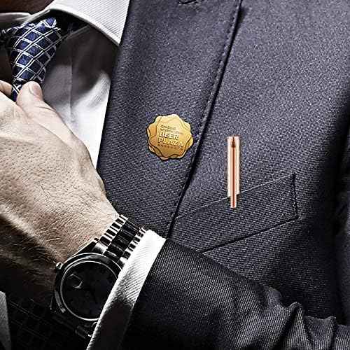 Rose Gold Slim Metallic Retractable Ballpoint Pens 6 Pack Rose Gold 1