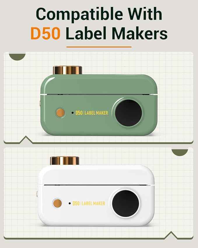 Phomemo D50 White Adhesive Thermal Label,20mm X 50mm