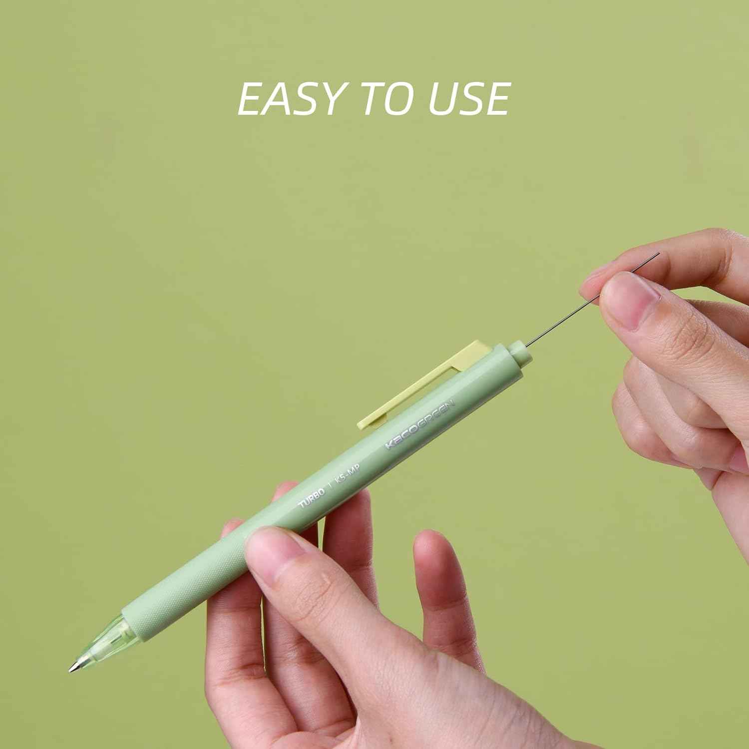 Kaco TURBO Mechanical Pencils with 5 Tube HB Lead Refills 5 Pack