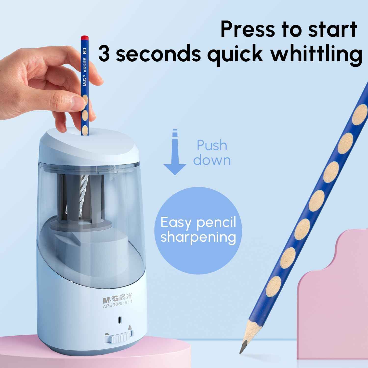 M&G Electric Pencil Sharpener USB Operated for 6-8mm Pencils