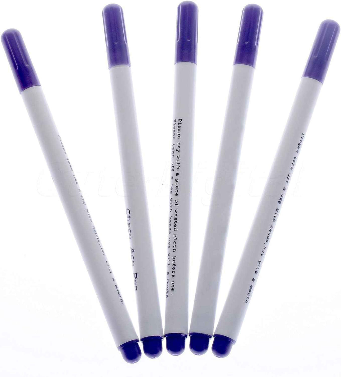 12pcs Disappearing Ink Marking Pen,Air Water Erasable Pen Fabric Marker Blue