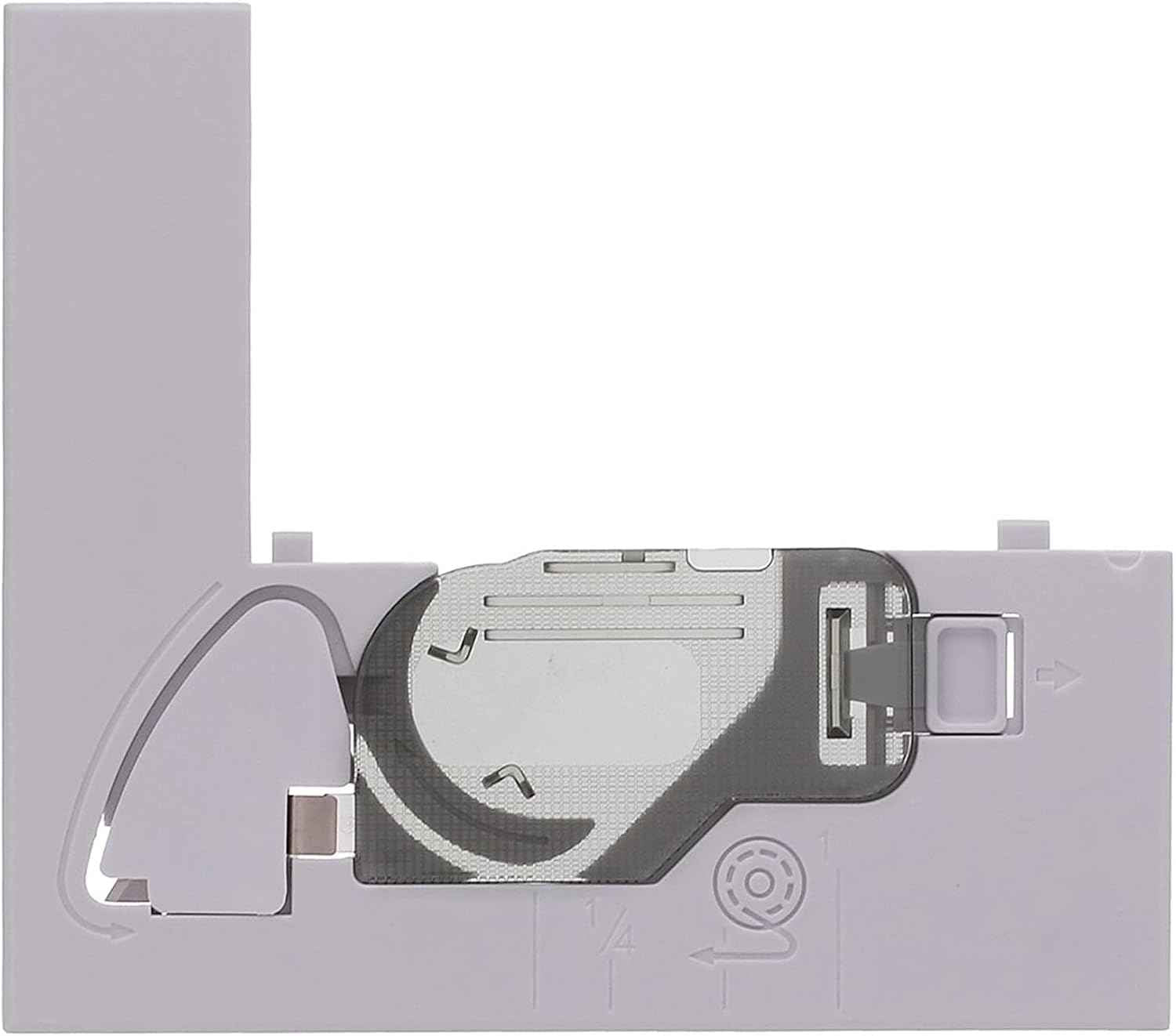 Needle plate assembly cover XD0354051 for Brother machines, gray plastic housing
