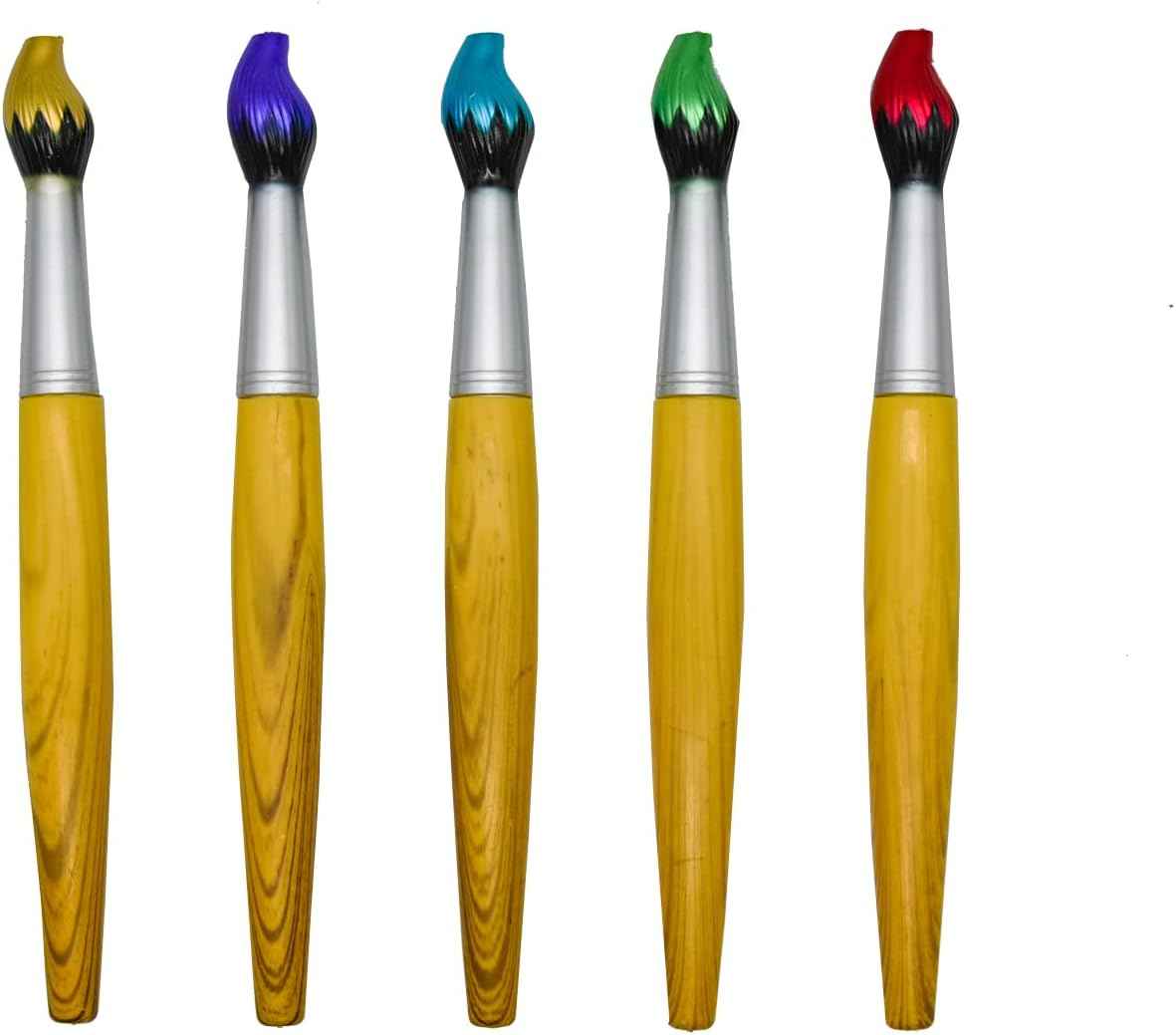 10PCS Bamboo Paintbrush Ballpoint Pens