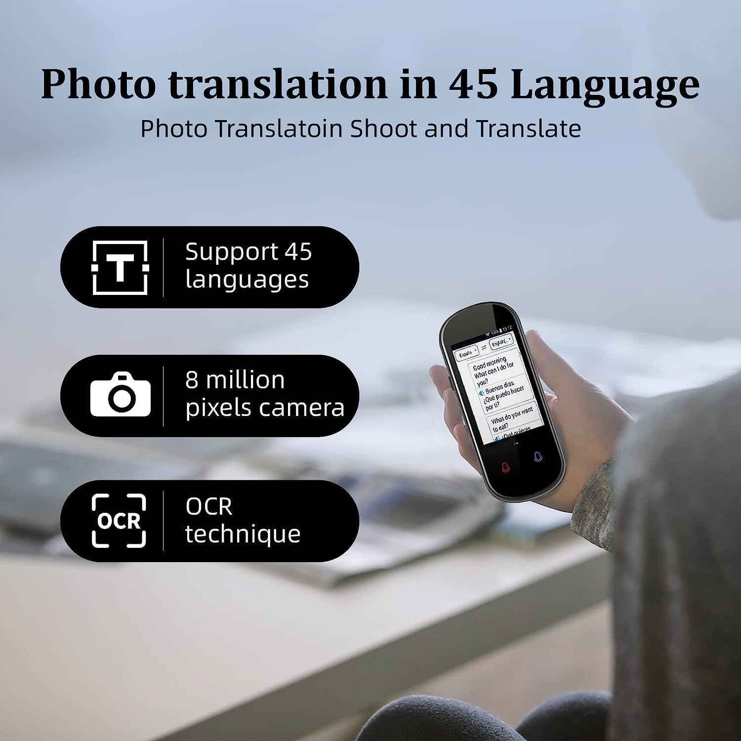Z2 Intelligent Voice Translator,Electronic Instant 138 Foreign Language Translator