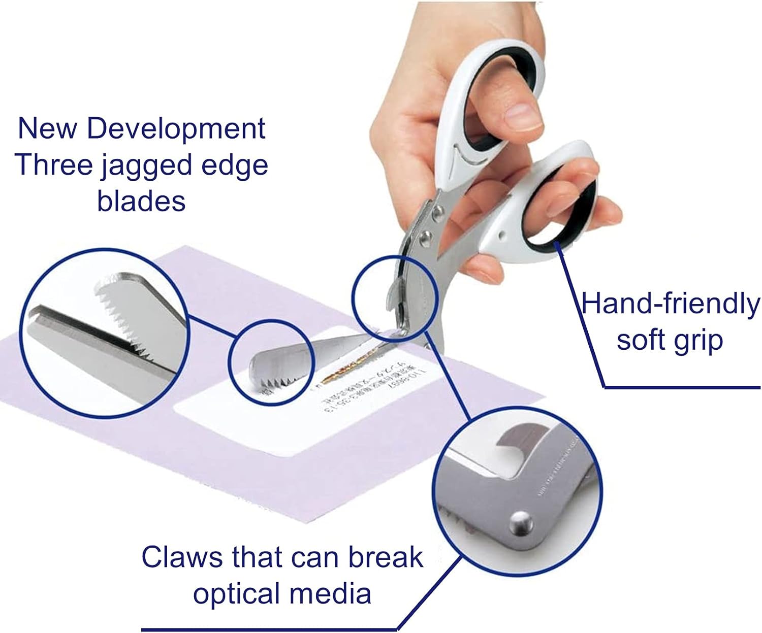 SUN-STAR Shredder Scissors White