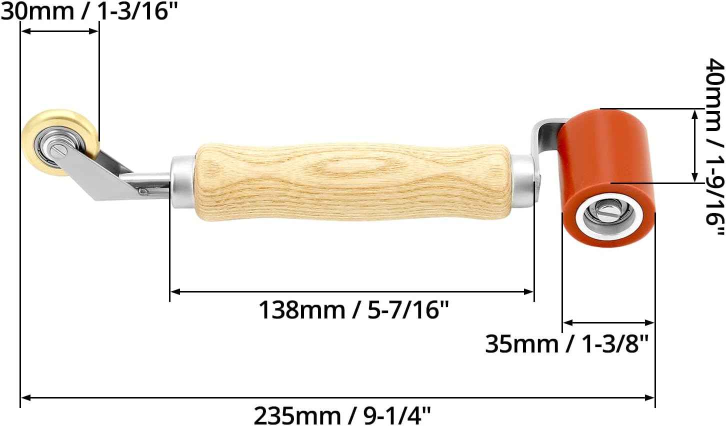 40mm Smoothing Seam Roller Tool for PVC/TPO/EPDM