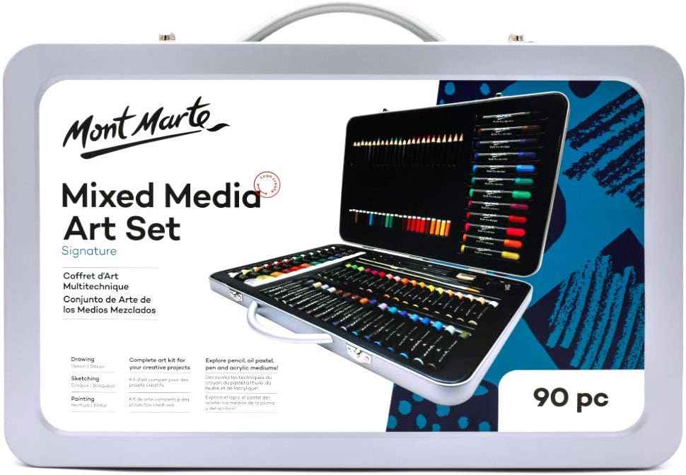 Mont Marte 90-Piece Premium Art Set with Aluminium Case