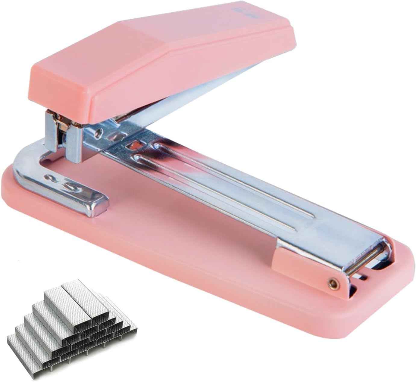 M&G Heavy Duty Office Stapler with 50 Sheet Capacity,360 Rotation Design Pink