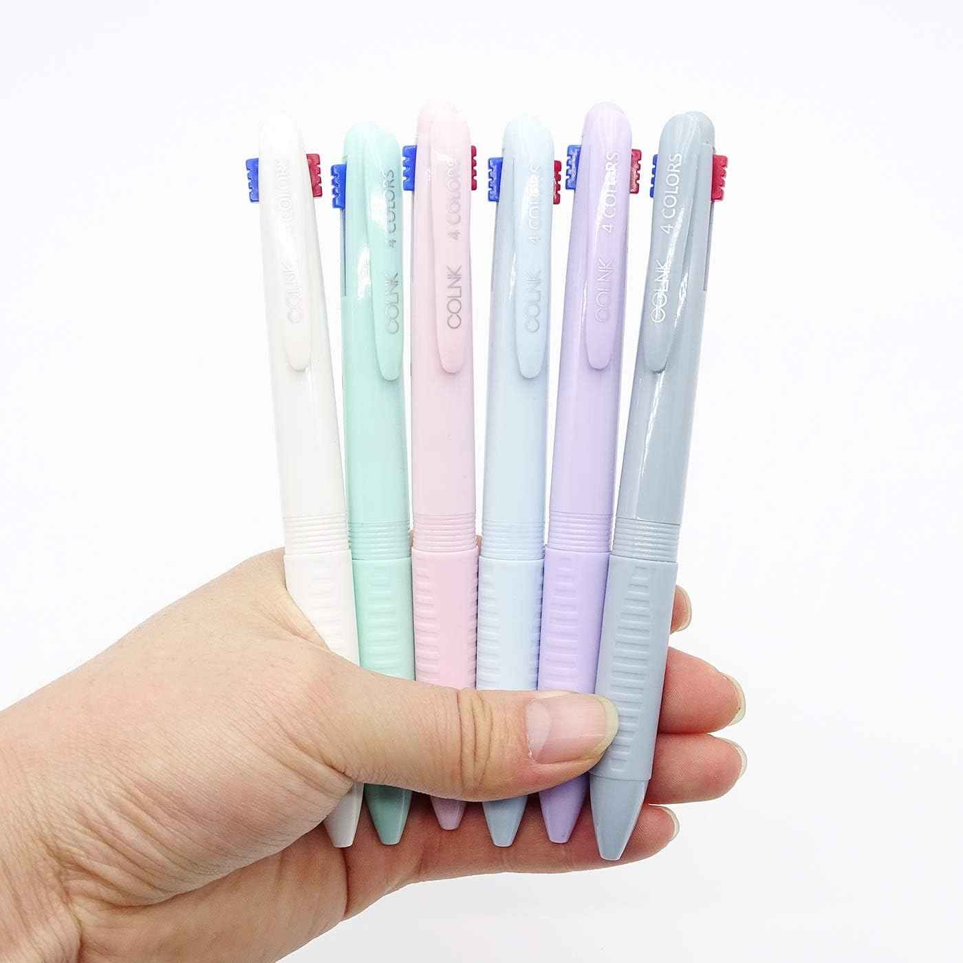 COLNK 4IN1 Multicolor Ballpoint Pen 0.5mm 6 Count
